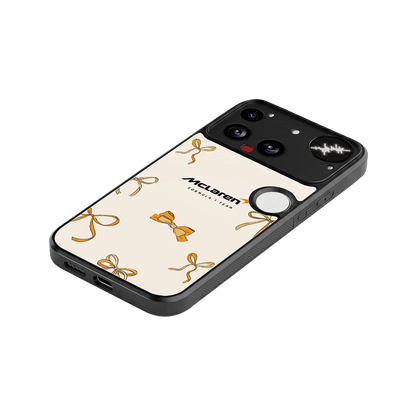 MCL X Bows stylish phone case for nothing phone 3 | glossy glass and slim fit
