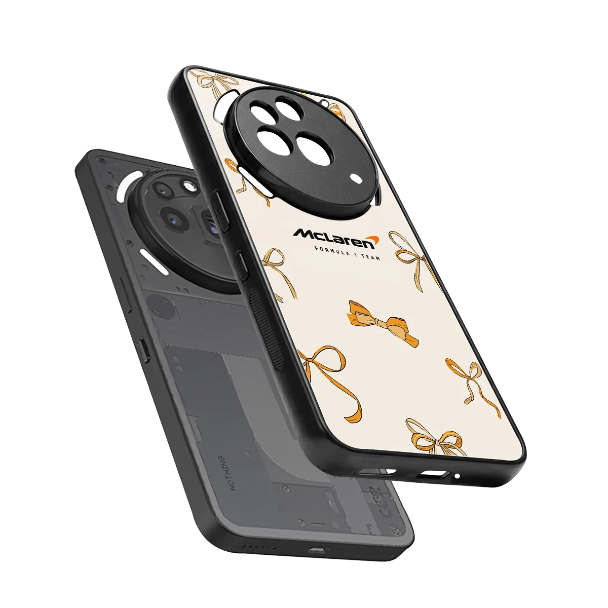 MCL X Bows sleek nothing phone 3a pro cover with tempered glass back and TPU edges