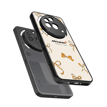 MCL X Bows sleek nothing phone 3a pro cover with tempered glass back and TPU edges