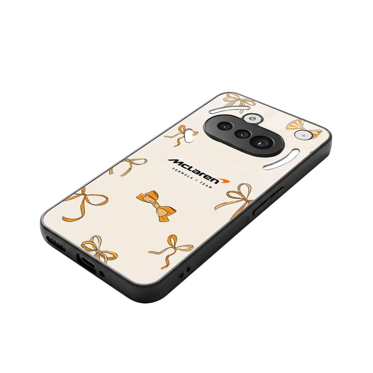 MCL X Bows stylish phone case for nothing phone 3a | glossy glass and slim fit