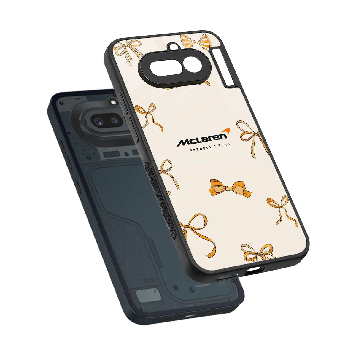 MCL X Bows sleek nothing phone 4a cover with tempered glass back and TPU edges