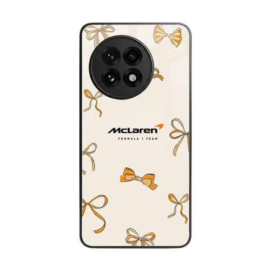 MCL X Bows back phone cover | glass case for oneplus 13r