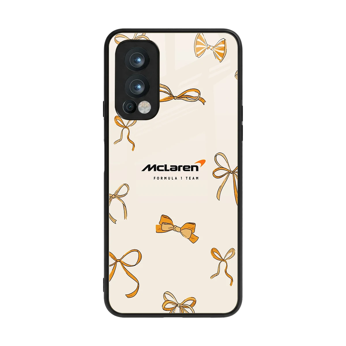 MCL X Bows back phone cover | glass case for oneplus nord 2