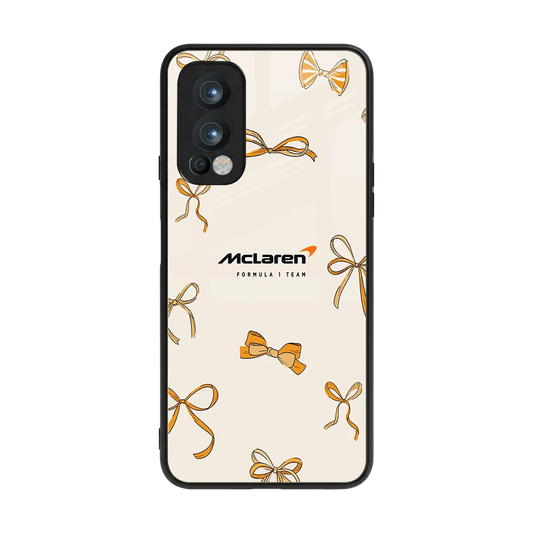MCL X Bows back phone cover | glass case for oneplus nord 2