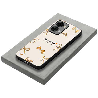 MCL X Bows stylish phone case for oneplus nord 2t | glossy glass and slim fit