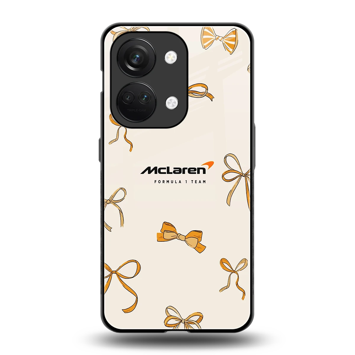 MCL X Bows back phone cover | glass case for oneplus nord 3