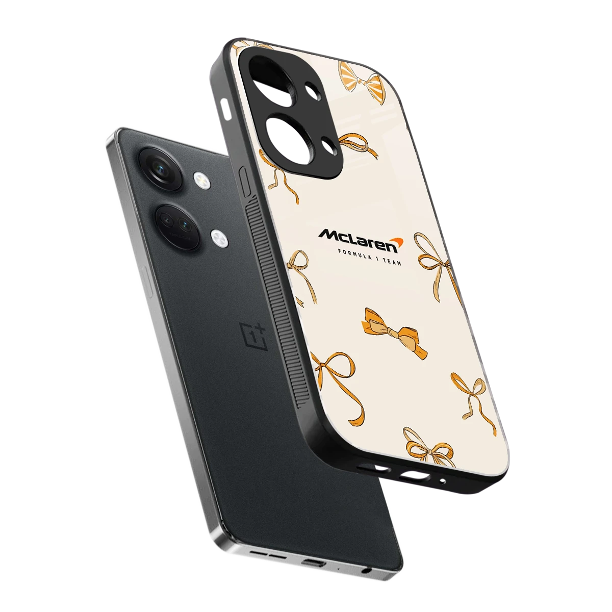 MCL X Bows sleek oneplus nord 3 cover with tempered glass back and TPU edges