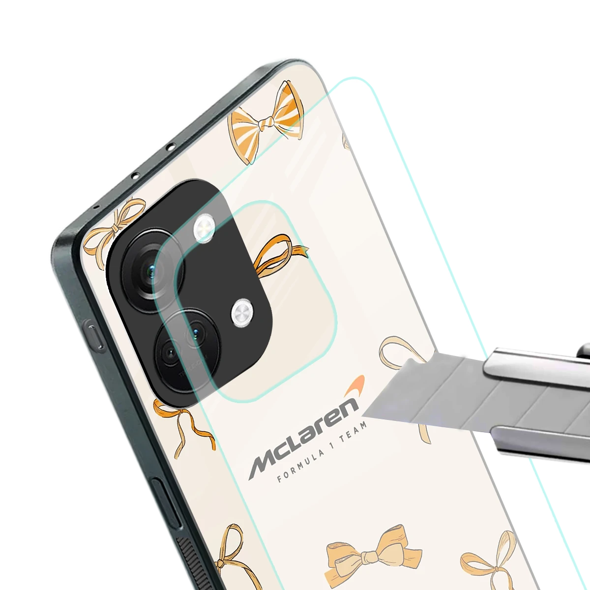 MCL X Bows stylish phone case for oneplus nord 3 | glossy glass and slim fit