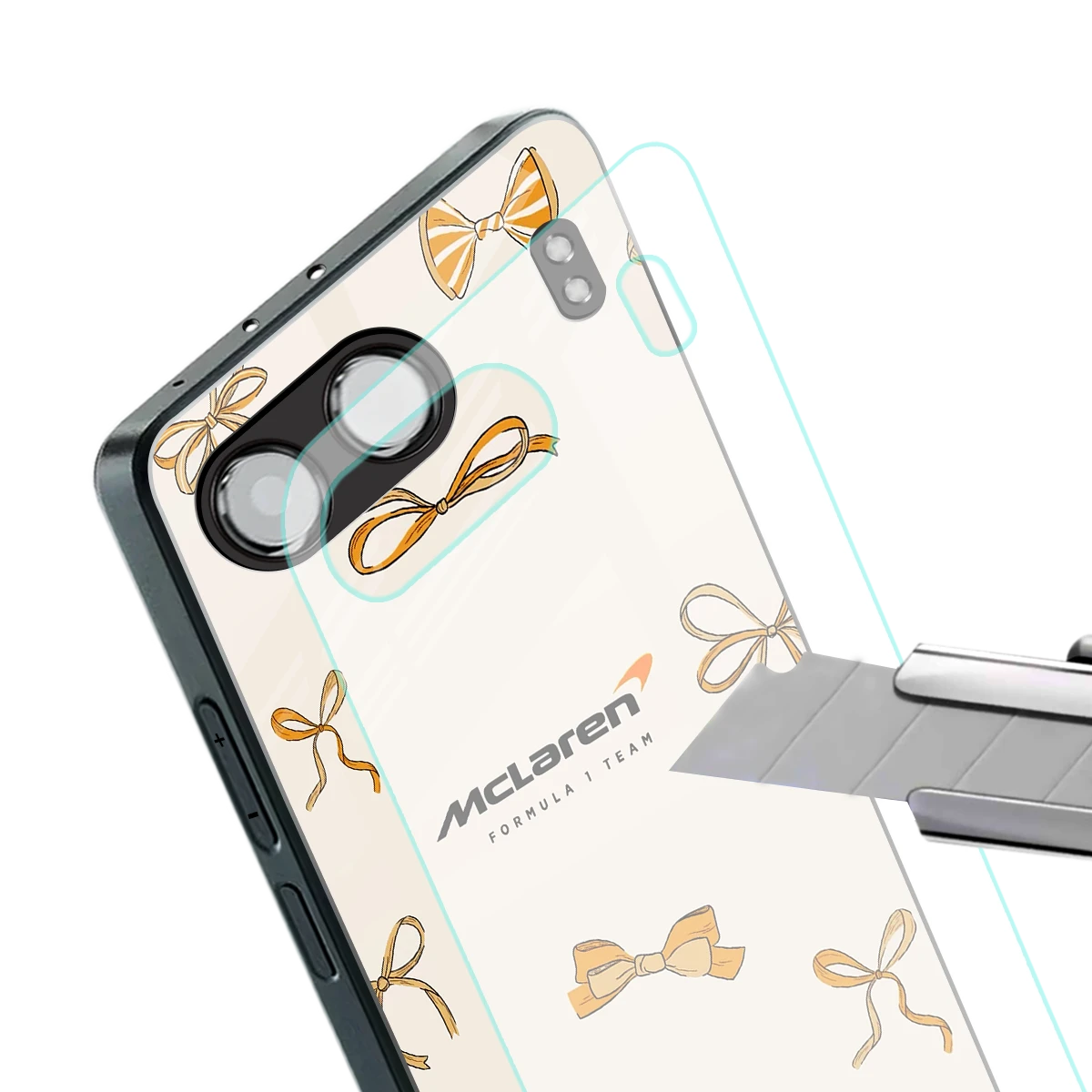 MCL X Bows stylish phone case for oneplus nord 4 | glossy glass and slim fit