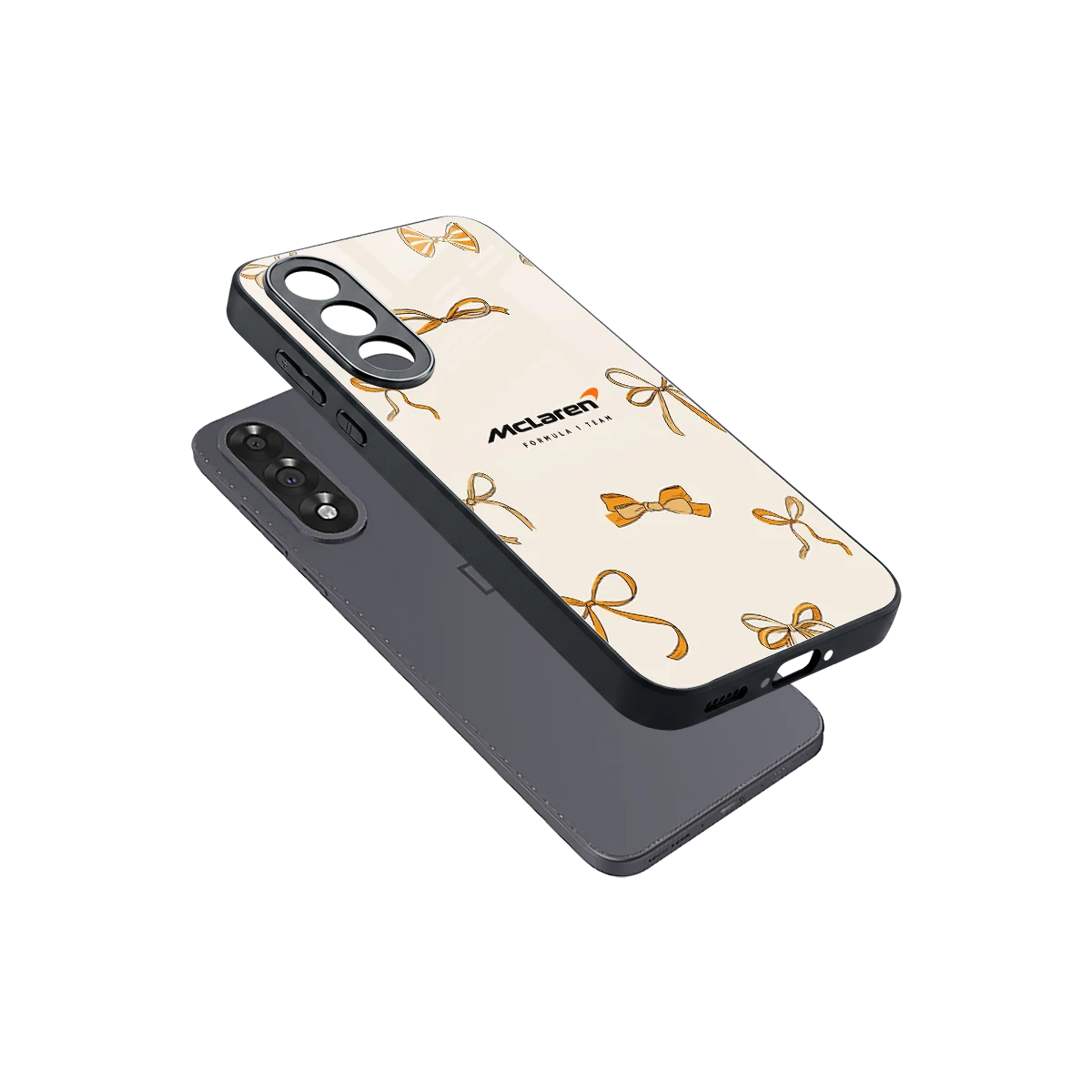 MCL X Bows sleek oneplus nord 5 cover with tempered glass back and TPU edges