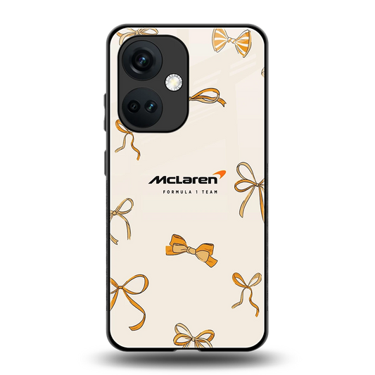 MCL X Bows back phone cover | glass case for oneplus nord ce 3