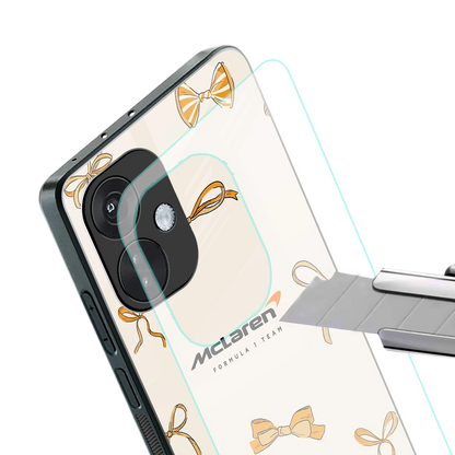 MCL X Bows stylish phone case for oneplus nord ce 3 | glossy glass and slim fit