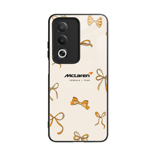 MCL X Bows back phone cover | glass case for oppo a3 pro