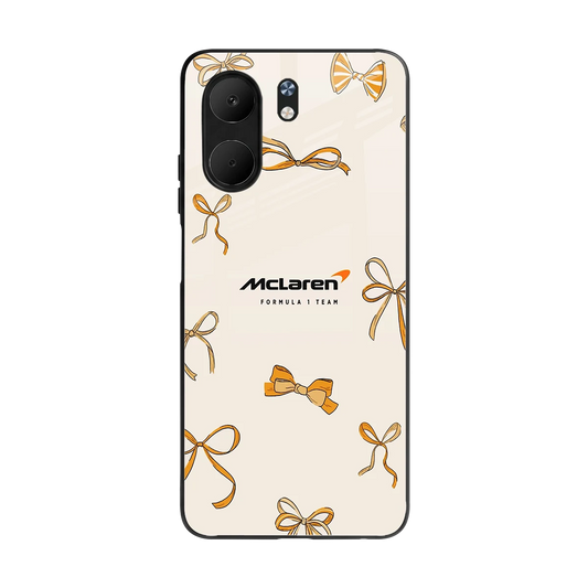 MCL X Bows back phone cover | glass case for oppo a5x 5g