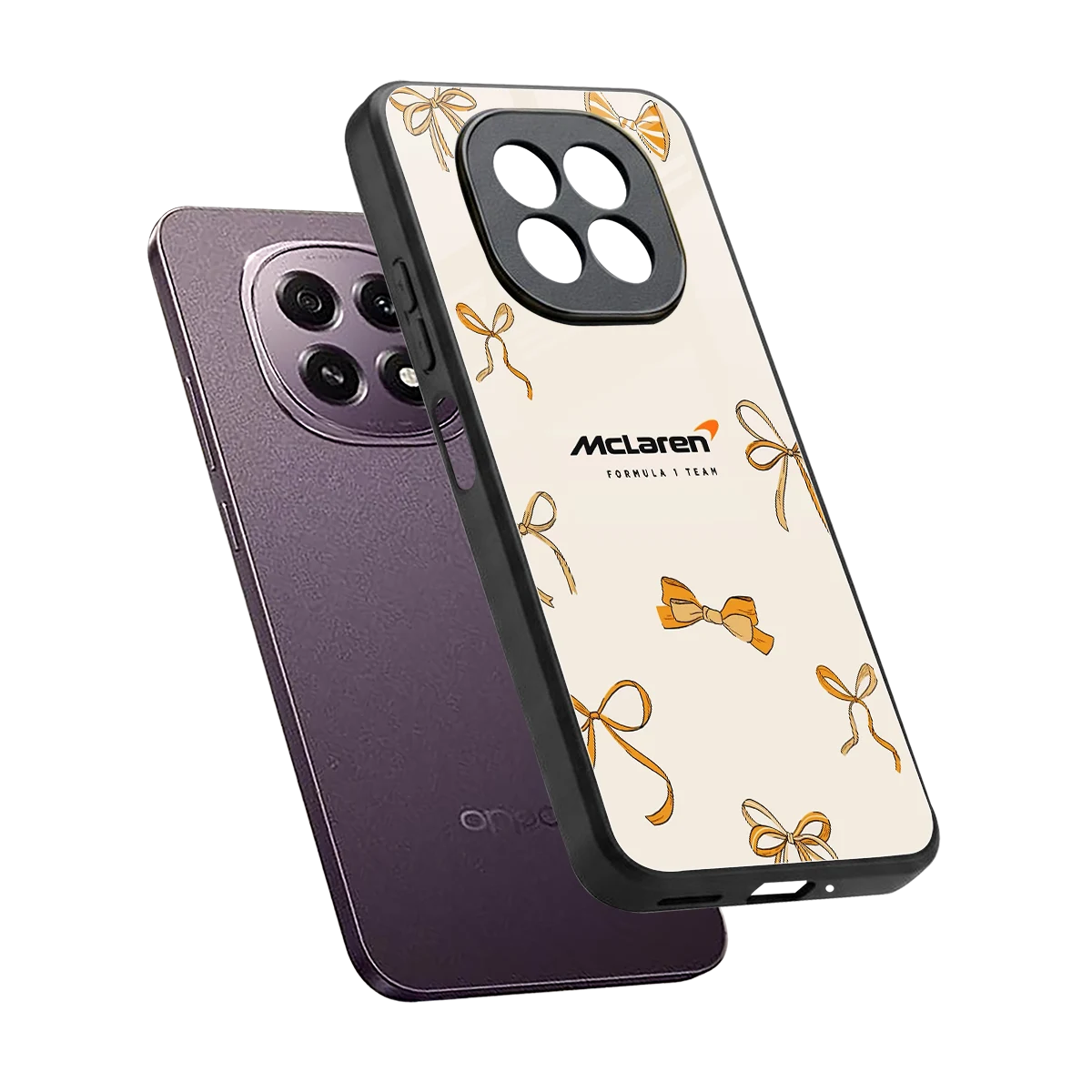 MCL X Bows sleek oppo f29 5g cover with tempered glass back and TPU edges