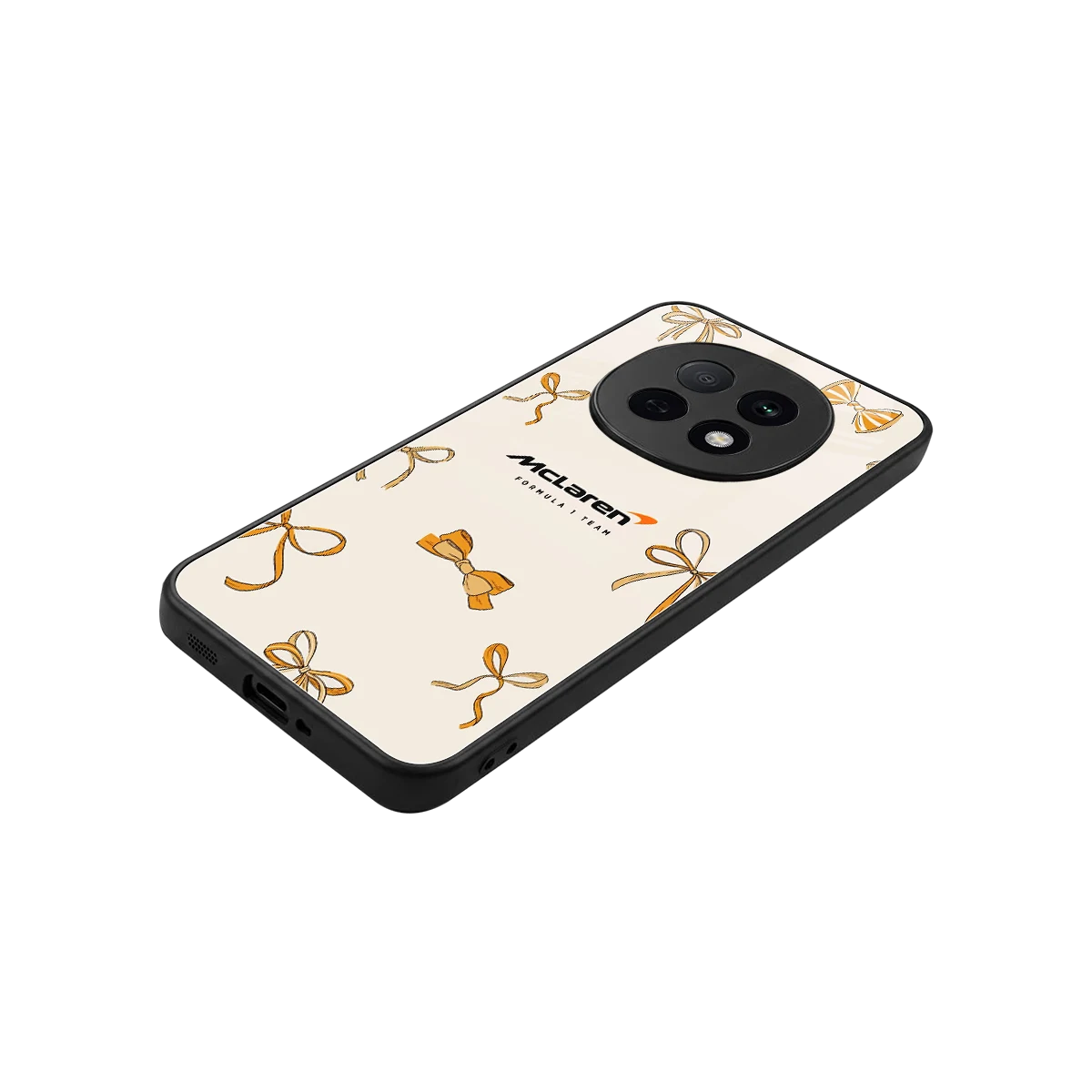 MCL X Bows stylish phone case for oppo f29 pro 5g | glossy glass and slim fit