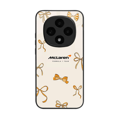 MCL X Bows back phone cover | glass case for oppo f31 pro 5g