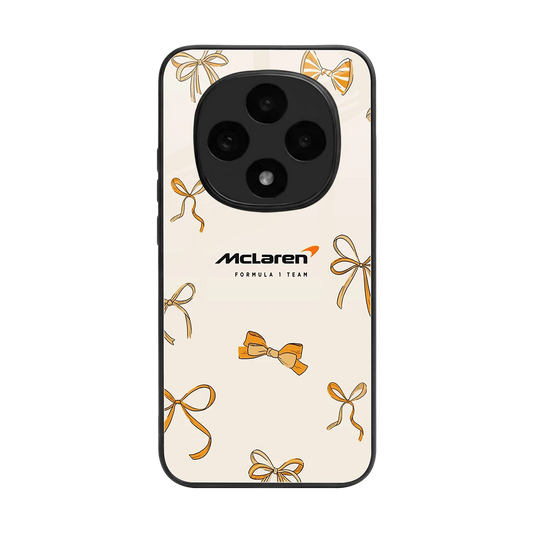 MCL X Bows back phone cover | glass case for oppo f31 pro 5g