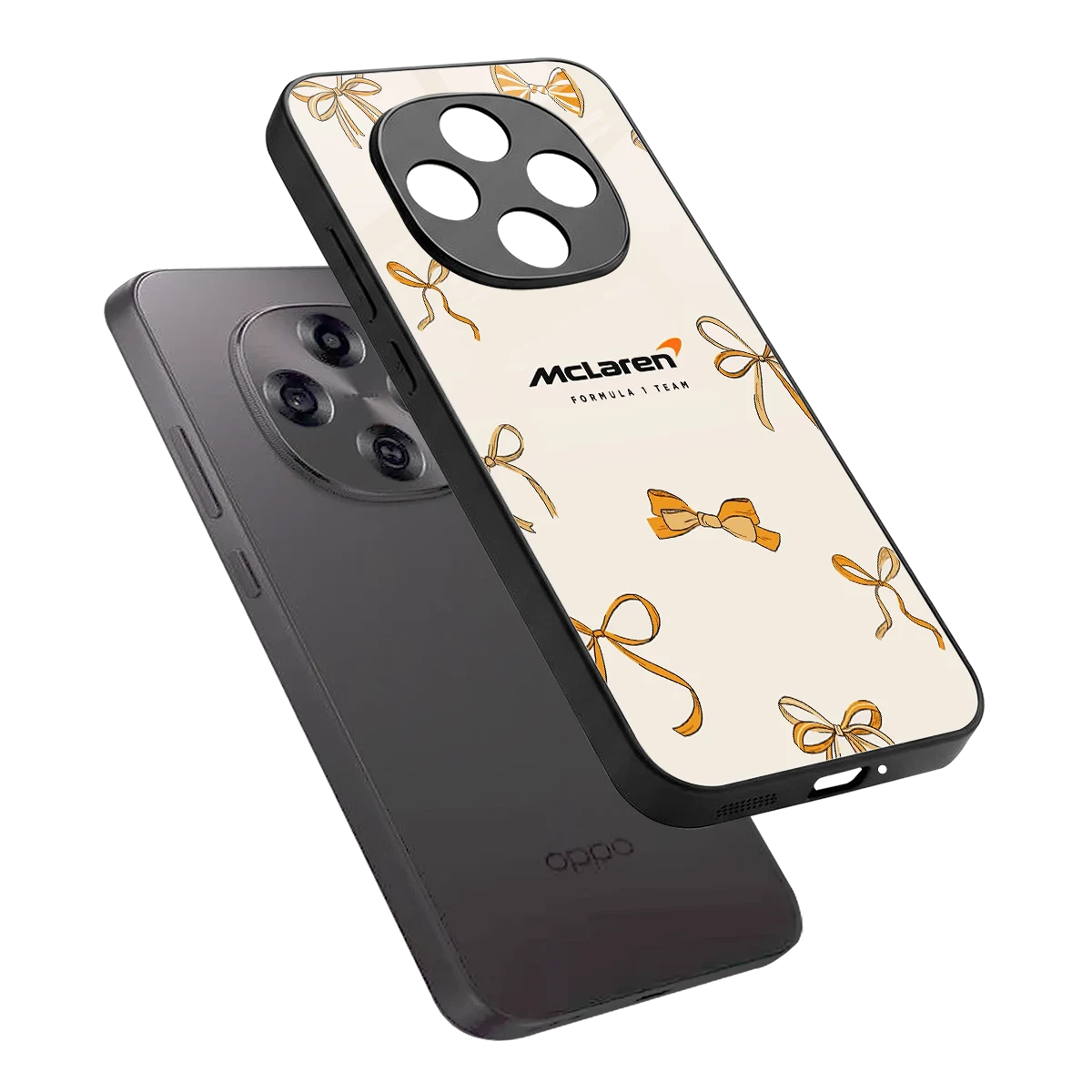 MCL X Bows sleek oppo f31 pro 5g cover with tempered glass back and TPU edges
