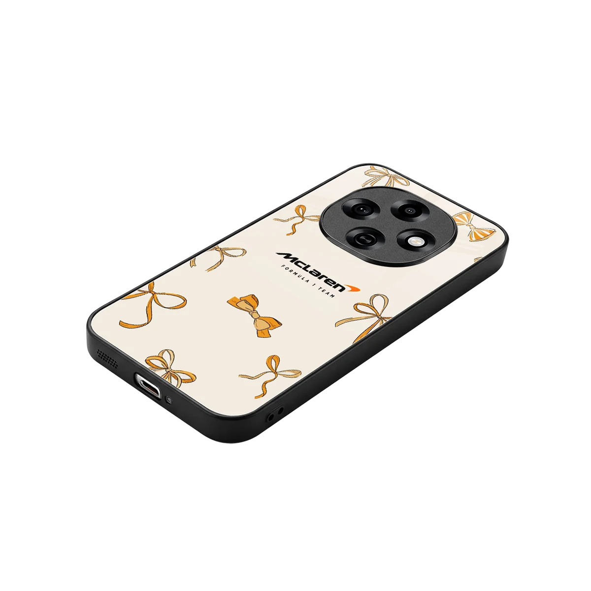 MCL X Bows stylish phone case for oppo f31 pro 5g | glossy glass and slim fit