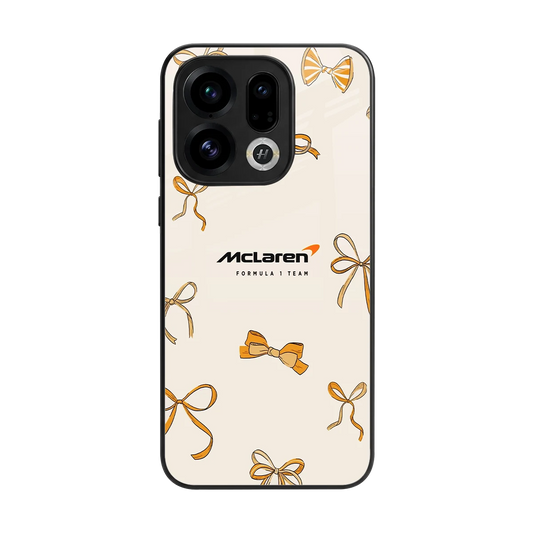MCL X Bows back phone cover | glass case for oppo find x9