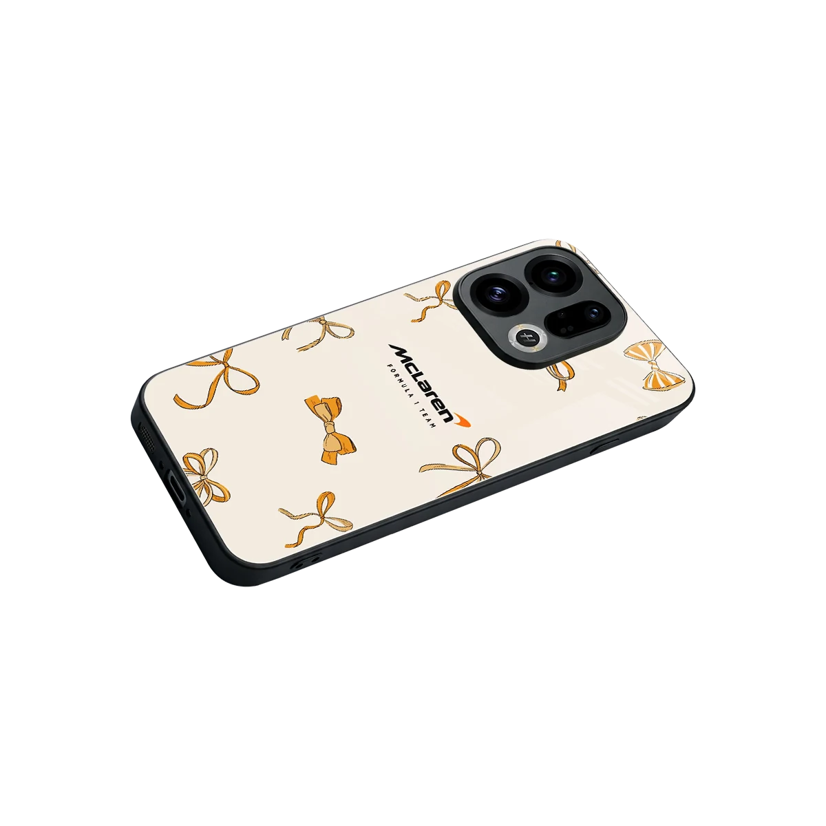 MCL X Bows stylish phone case for oppo find x9 | glossy glass and slim fit
