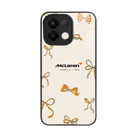 MCL X Bows back phone cover | glass case for oppo k13 5g