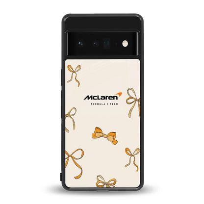 MCL X Bows back phone cover | glass case for google pixel 6 pro