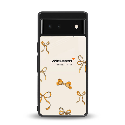 MCL X Bows back phone cover | glass case for google pixel 6a