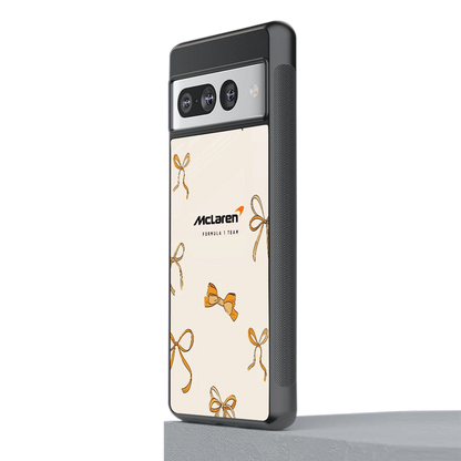 MCL X Bows stylish phone case for google pixel 7 pro | glossy glass and slim fit