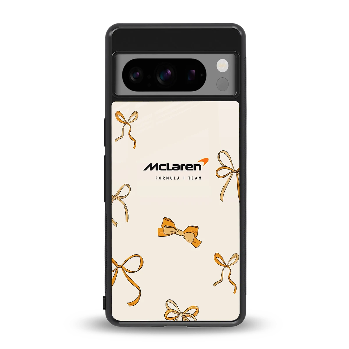 MCL X Bows back phone cover | glass case for google pixel 8 pro