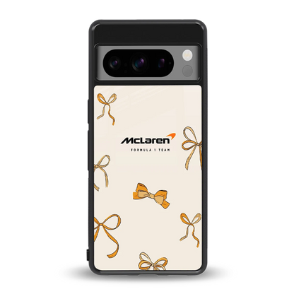 MCL X Bows back phone cover | glass case for google pixel 8 pro