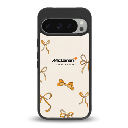 MCL X Bows back phone cover | glass case for google pixel 9 pro