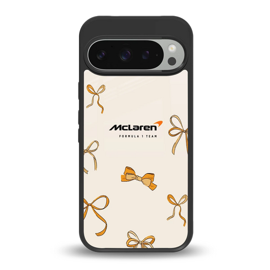 MCL X Bows back phone cover | glass case for google pixel 9 pro xl