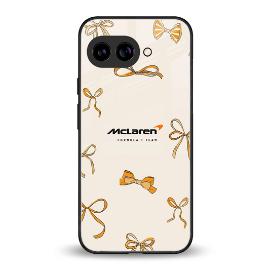 MCL X Bows back phone cover | glass case for google pixel 9a