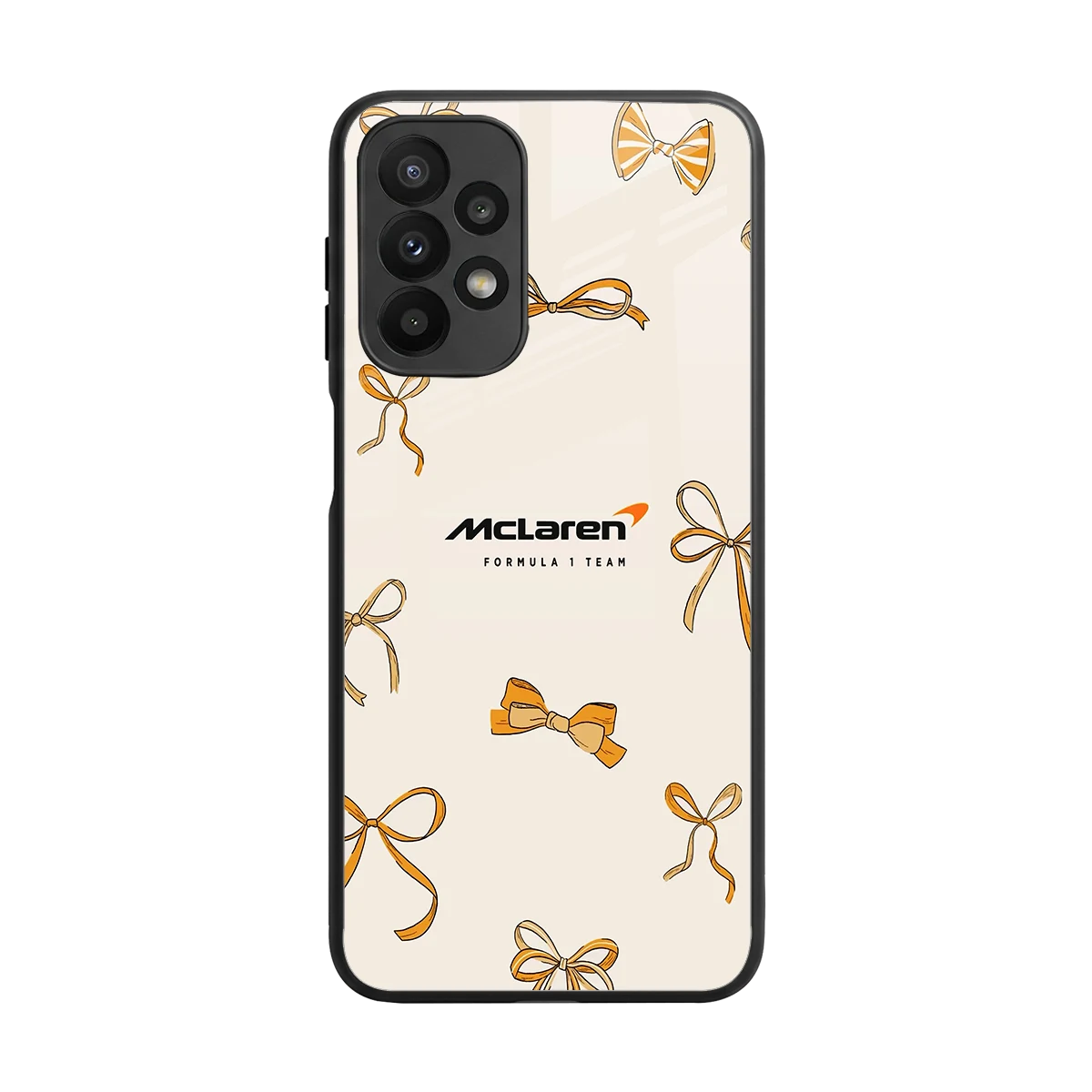 MCL X Bows back phone cover | glass case for samsung galaxy a23