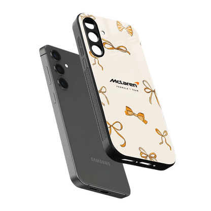 MCL X Bows sleek samsung galaxy a55 5g cover with tempered glass back and TPU edges