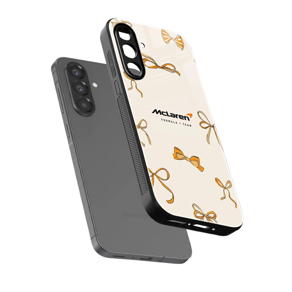 MCL X Bows sleek samsung galaxy a37 5g cover with tempered glass back and TPU edges