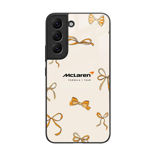 MCL X Bows back phone cover | glass case for samsung galaxy s22