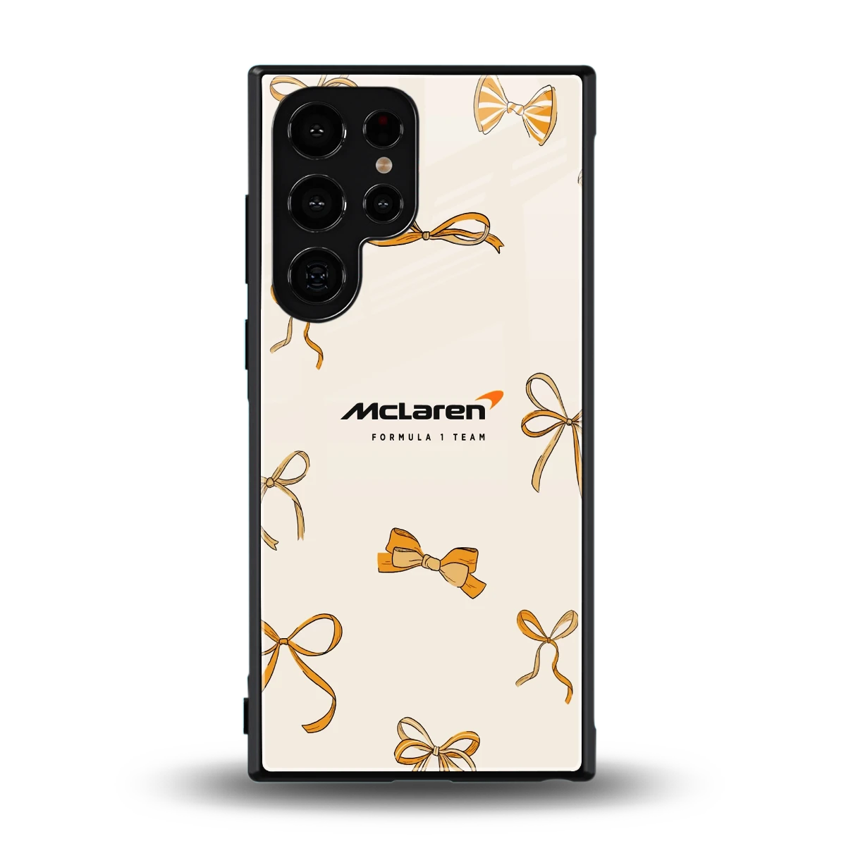 MCL X Bows back phone cover | glass case for samsung galaxy s24 ultra
