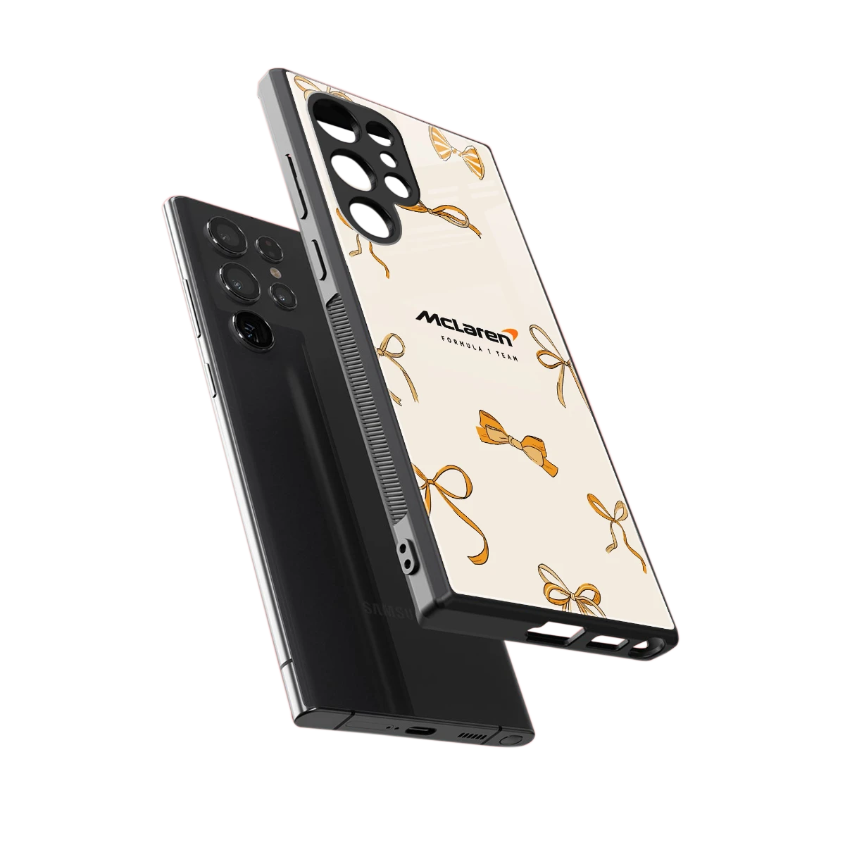 MCL X Bows sleek samsung galaxy s24 ultra cover with tempered glass back and TPU edges
