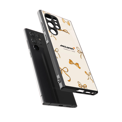 MCL X Bows sleek samsung galaxy s24 ultra cover with tempered glass back and TPU edges