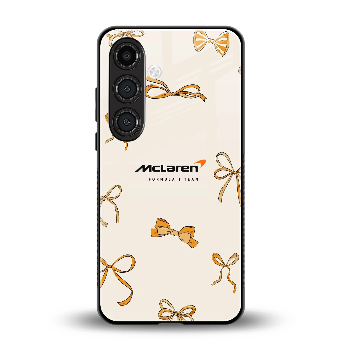 MCL X Bows back phone cover | glass case for samsung galaxy s25