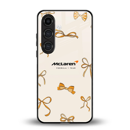 MCL X Bows back phone cover | glass case for samsung galaxy s24