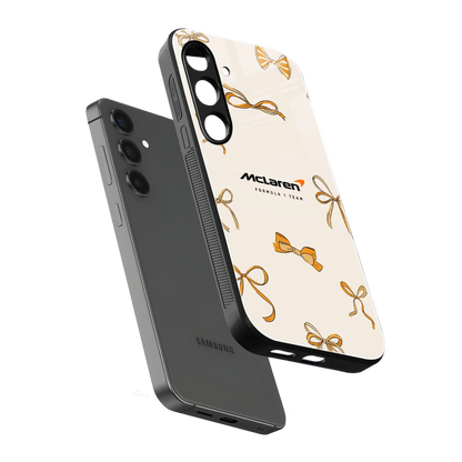 MCL X Bows sleek samsung galaxy s24 cover with tempered glass back and TPU edges