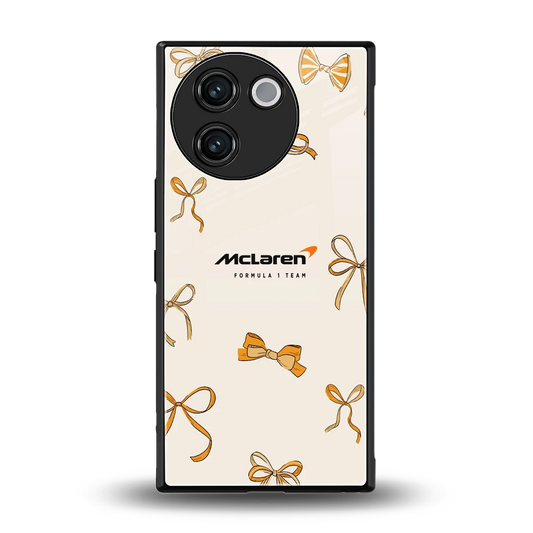 MCL X Bows back phone cover | glass case for vivo v30e