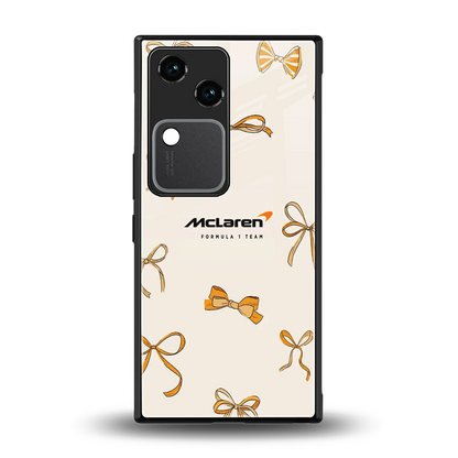 MCL X Bows back phone cover | glass case for vivo v30