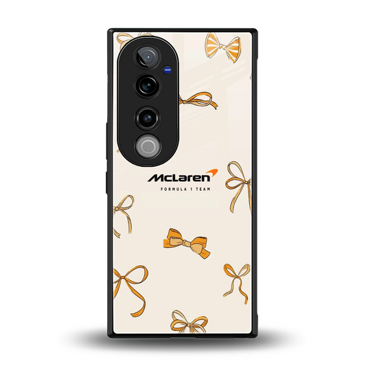 MCL X Bows back phone cover | glass case for vivo v40 pro