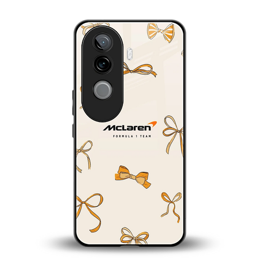 MCL X Bows back phone cover | glass case for vivo v40e