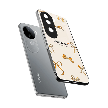 MCL X Bows sleek vivo v40e cover with tempered glass back and TPU edges